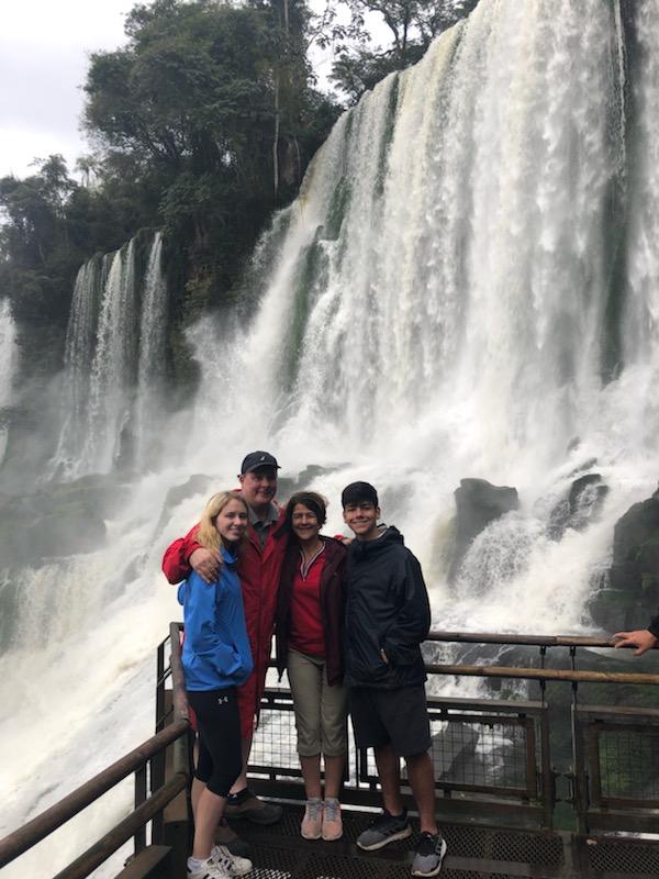 Family at Iguazu Falls